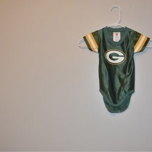 NFL Team Apparel Green and Gold Infant Jersey